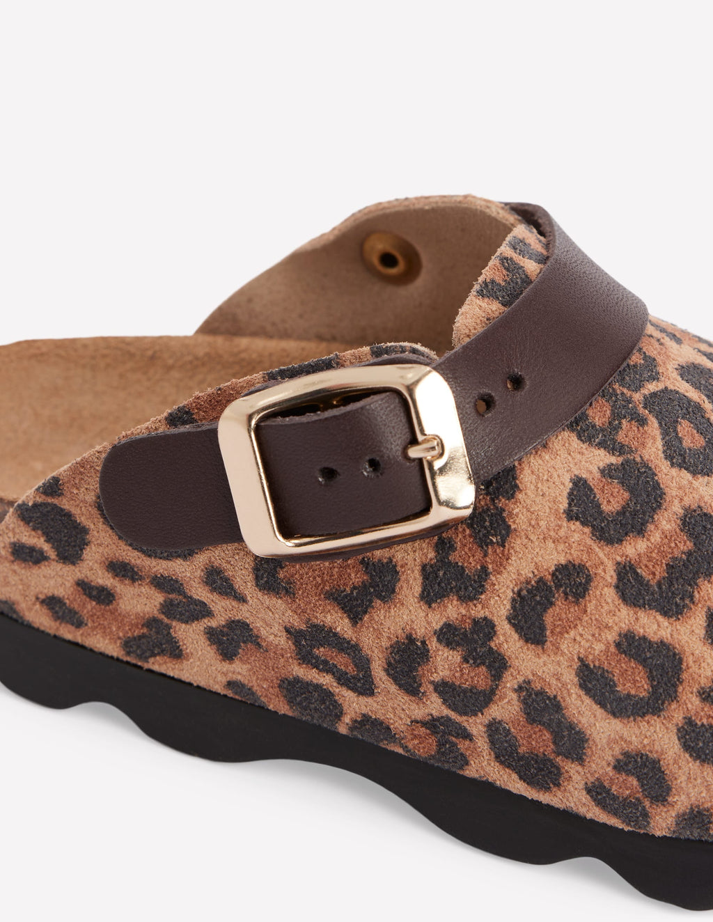 Colourblock Clogs-Leopard