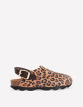 Colourblock Clogs-Leopard