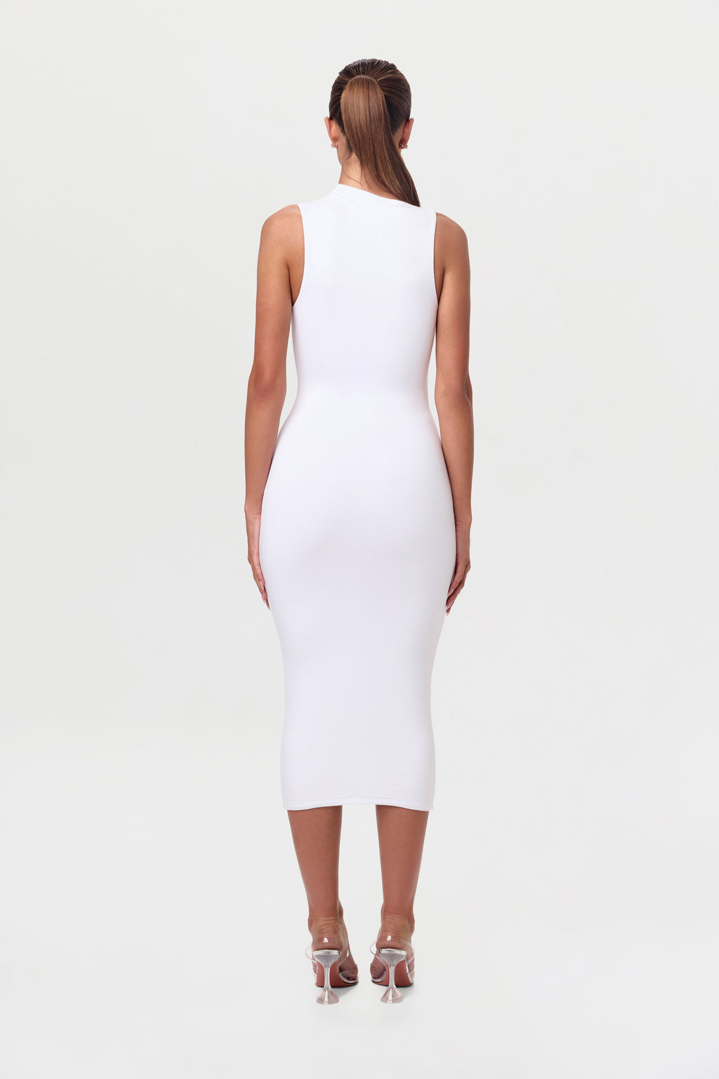 Smooth Sleeveless Midi Dress