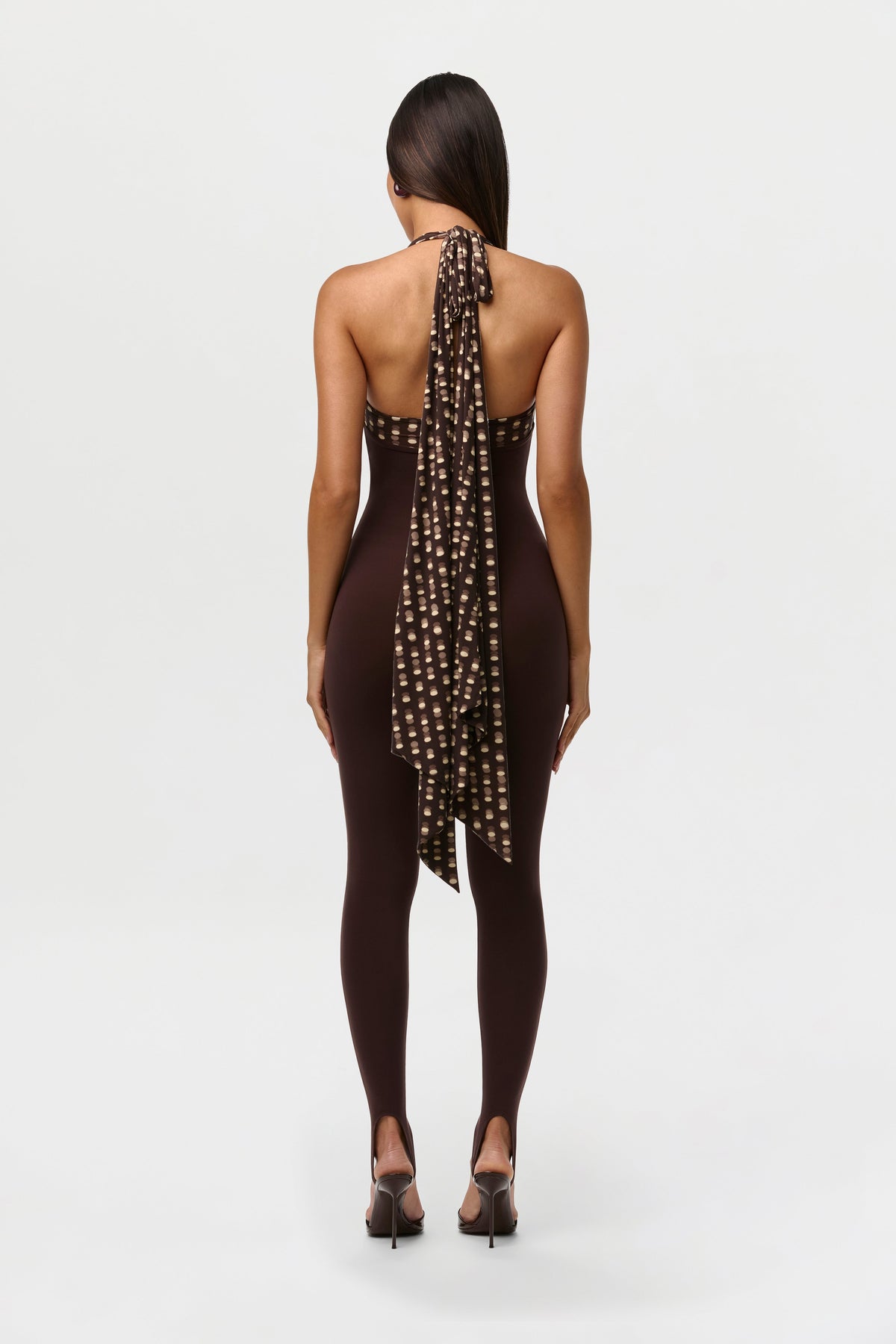 Naked Halter Stirrup Jumpsuit Petite