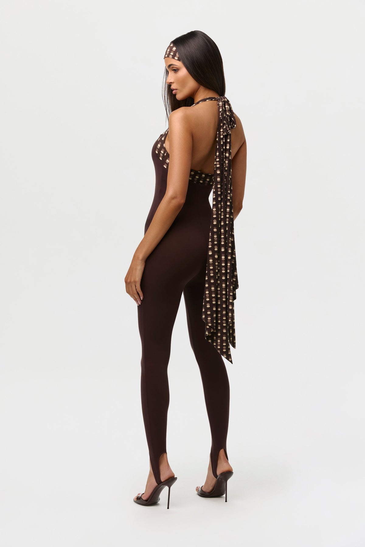 Naked Halter Stirrup Jumpsuit Petite
