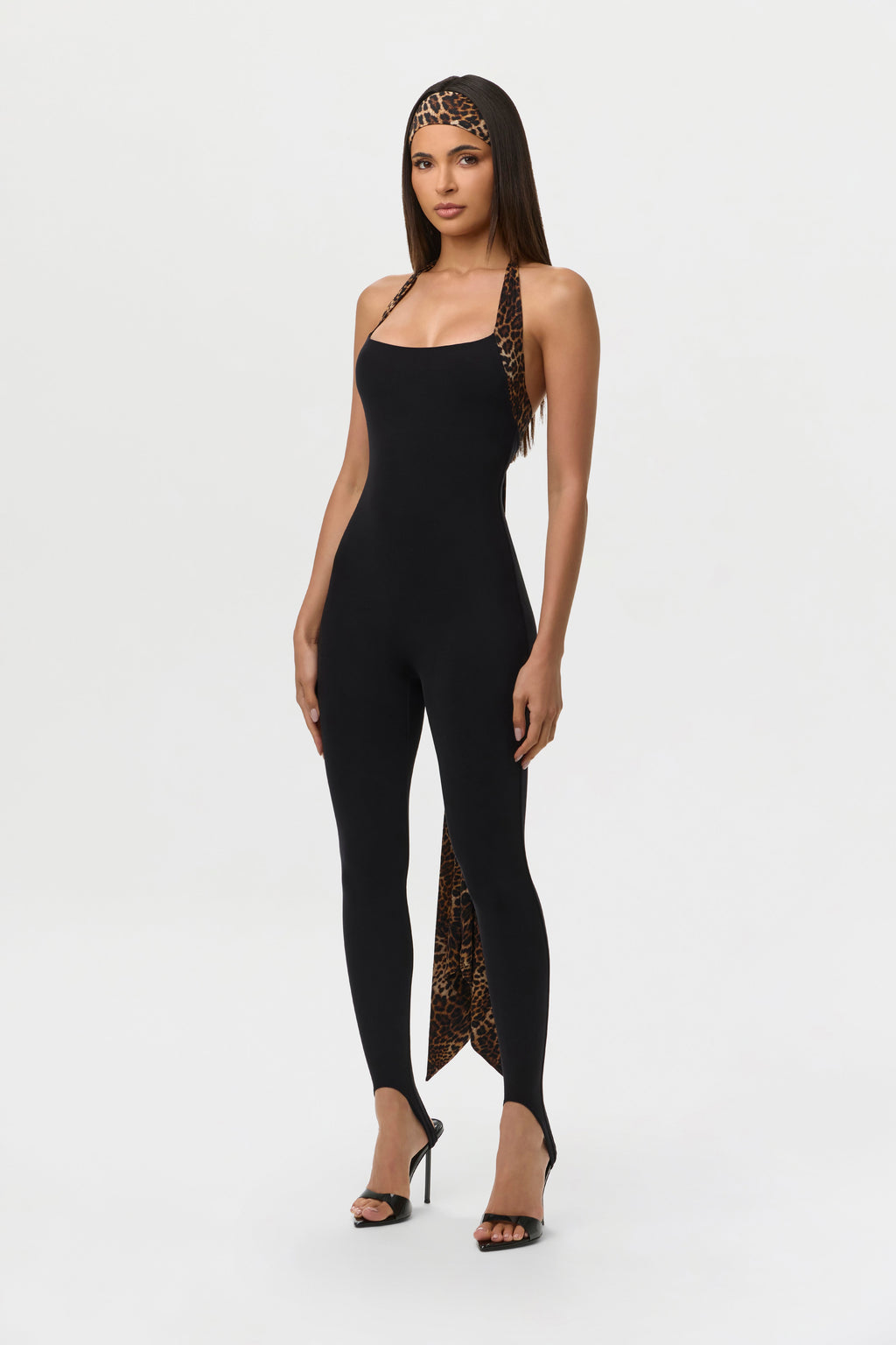 Naked Halter Stirrup Jumpsuit Petite