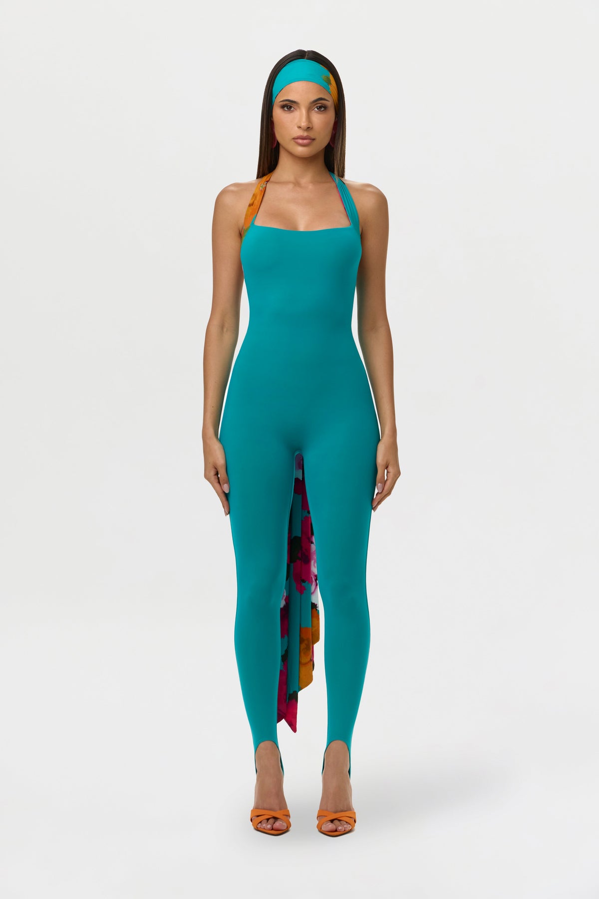 Naked Halter Stirrup Jumpsuit Petite