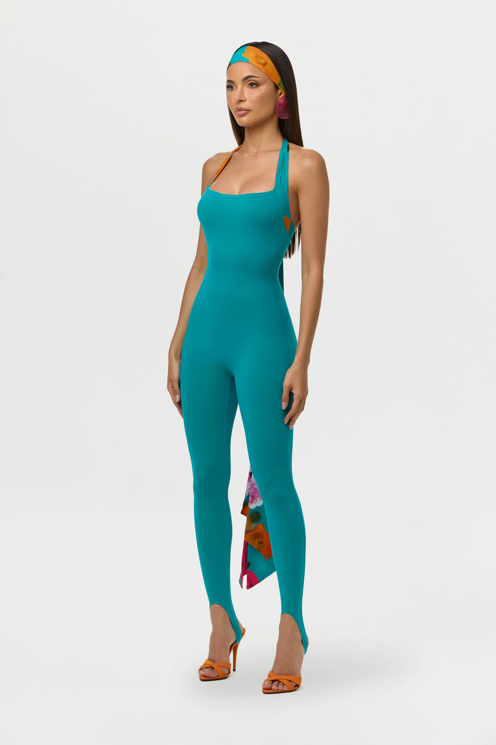 Naked Halter Stirrup Jumpsuit Petite