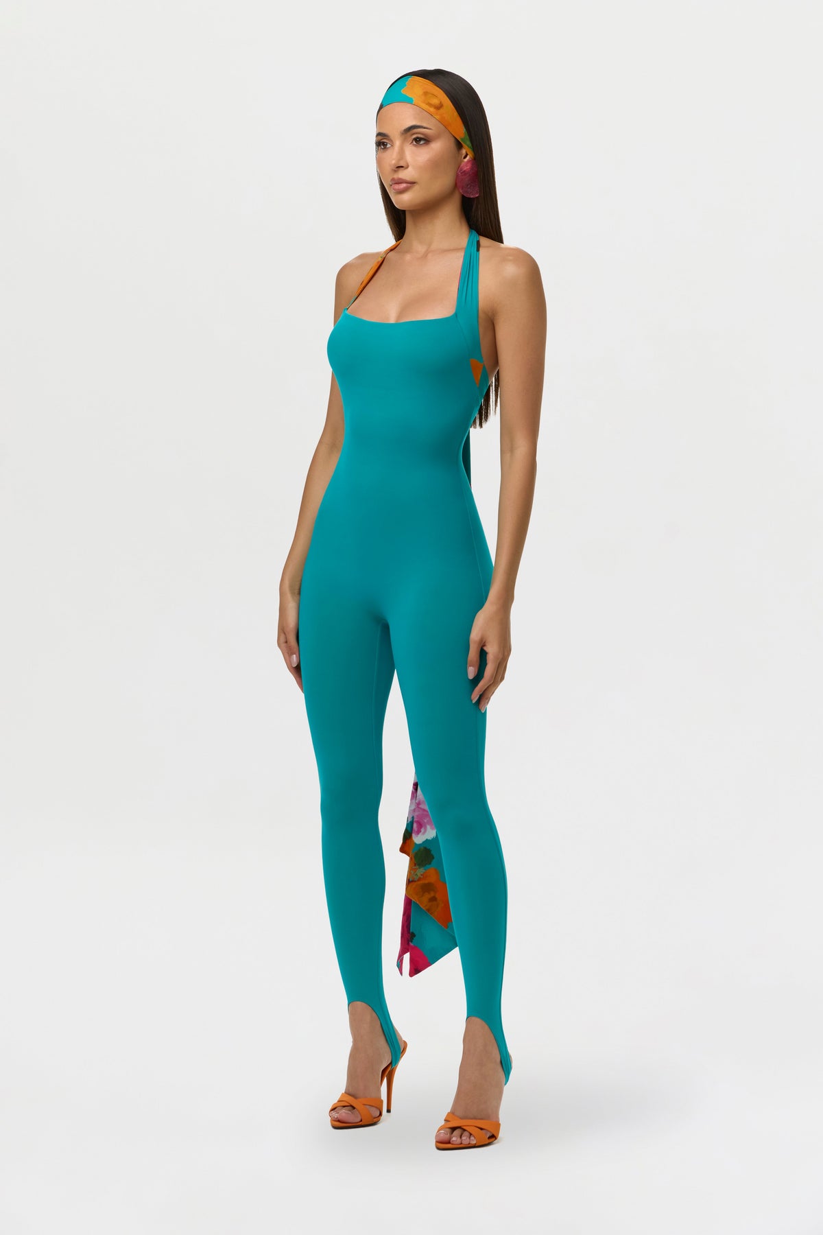 Naked Halter Stirrup Jumpsuit Petite