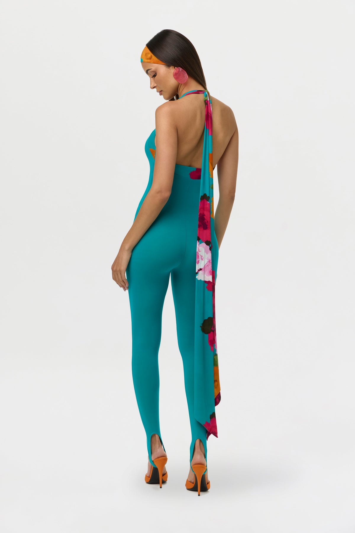 Naked Halter Stirrup Jumpsuit Petite