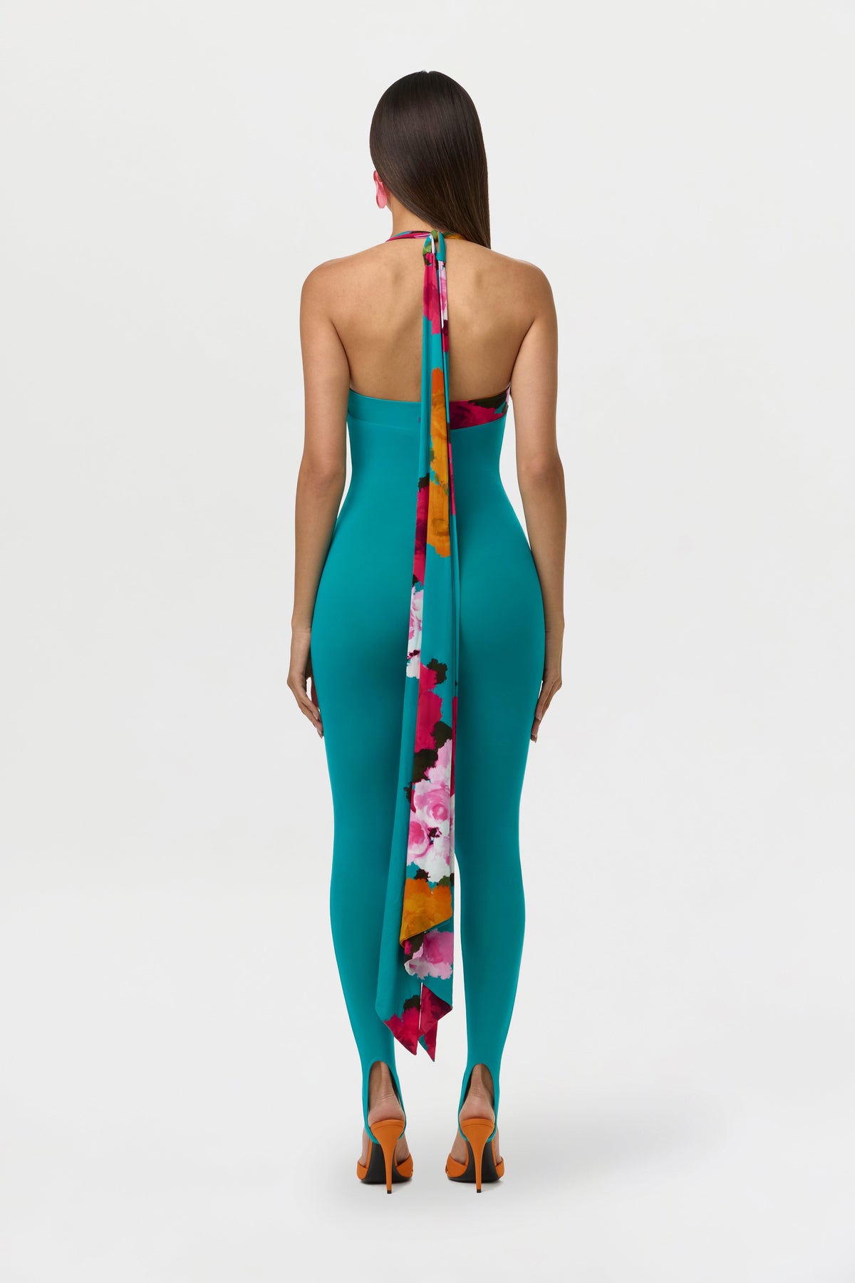 Naked Halter Stirrup Jumpsuit Petite