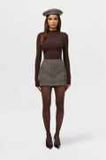 Suiting Plaid Mini Skirt