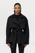 Twill Belted Trench Jacket